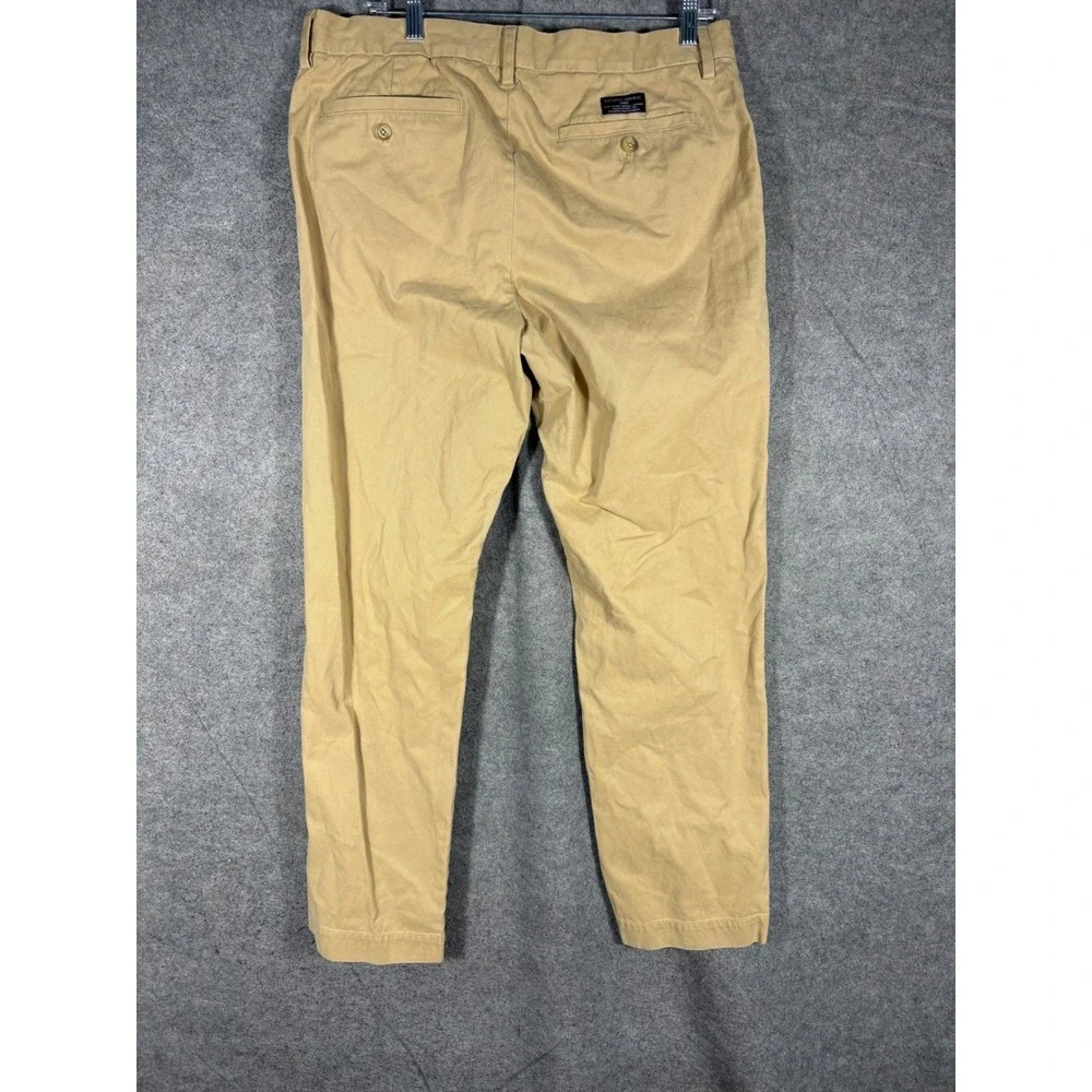 Banana Republic Emerson Chino Khaki Pants Mens 35x32 Tan Straight Leg‎ 859793-01